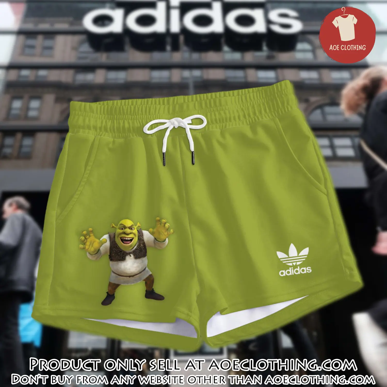 Premium shrek in adidas women shorts lady beach shorts wms1085 aoe2613235